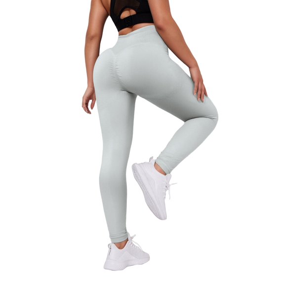 Celsior Cellulite Leggings Scrunch Butt Lifting Leggings Push Up Yoga Pants Slim Move Cellulite Leggings Scrunch Butt Compression Legging No Curling Lift Pants Workout Yoga Pants Grey S