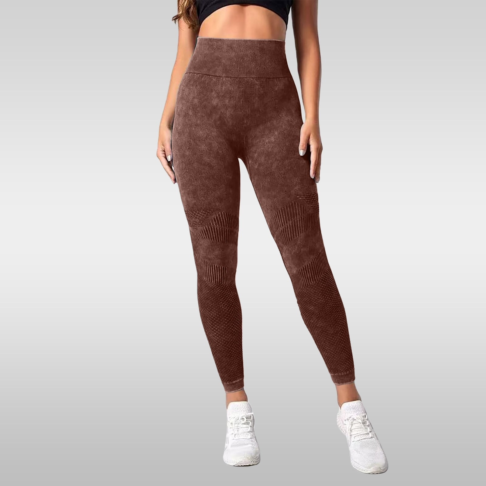 Celsior Compression Leggings 3D Anti Cellulite Leggings for Women 3D Gym Leggings for Women Anti Cellulite Leggings Full Length Buttery Soft Yoga Pants Scrunch Butt Lifting Leggings Brown M