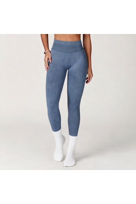 Celsior Compression Leggings Anti Cellulite Tummy Control Compression Anti Cellulite Leggings Lightweight Slim Fit Pants Sculpting Yoga Fitness Pants Push Up Scrunch Butt Lifting Leggings Blue S