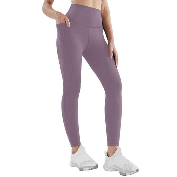 Celsior Compression Leggings with Pockets Scrunch Butt Lifting Leggings Redefine Your Silhouette Effortlessly Anti Cellulite Leggings Booty Butt Lifting Leggings Resistance Band Purple M