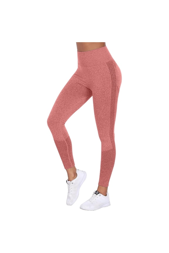 Celsior Cellulite Leggings Full Length Buttery Soft Yoga Pants Tummy Control Compression Pants High Waisted Leggings Tummy Shaping Pants No Curling Lift Pants No Front Seam Leggings Pink S