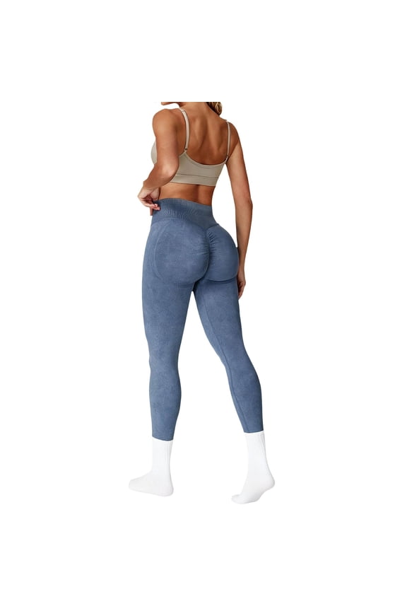 Celsior Compression Leggings Tummy Control Compression Pants Scrunch Butt Compression Legging Resistance Band Leggings Workout Yoga Pants Skin-Friendly Tummy Shaping Pants Breathable Blue L