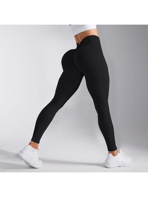 Celsior Compression Leggings for Women Booty Butt Lifting Leggings High Waisted Scrunch Butt Lifting Leggings Sculpting Yoga Fitness Pants Workout Yoga Pants Scrunch Butt Compression Legging Black L