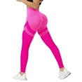 thumbnail image 1 of Celsior Compression Leggings for Women High Waisted No Front Seam Leggings Butt Lift Booty Workout Tights Anti Cellulite Leggings Tummy Control Compression Slim Move Cellulite Leggings Hot Pink L, 1 of 5
