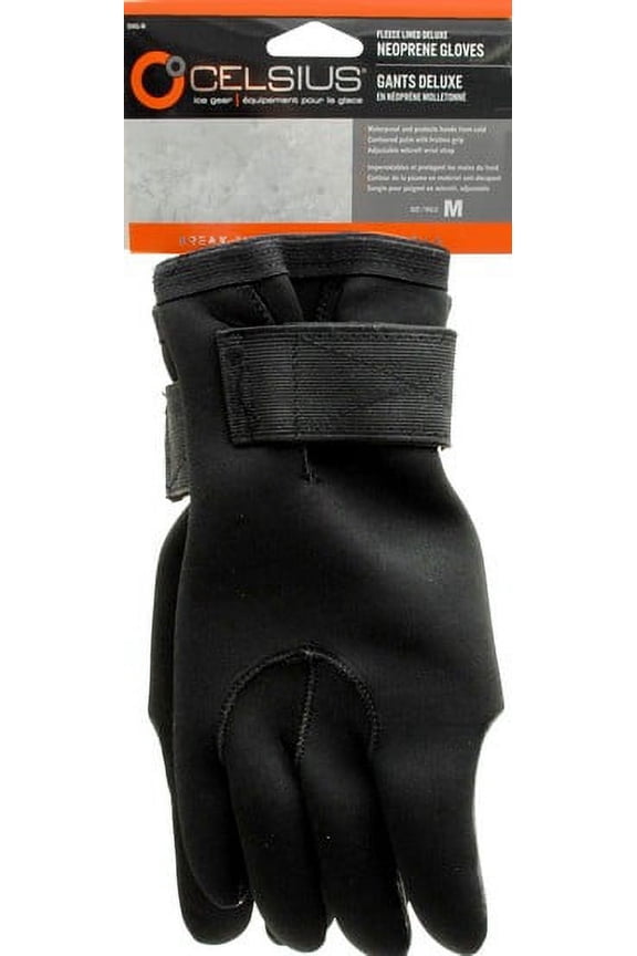 Celsius DNG-M Gants Deluxe Black Waterproof Fishing Neoprene Gloves Medium
