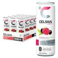 thumbnail image 1 of Celsius Essential Energy Drink, Raspberry Acai Green Tea, 12 Fl Oz (Pack Of 12), 1 of 3