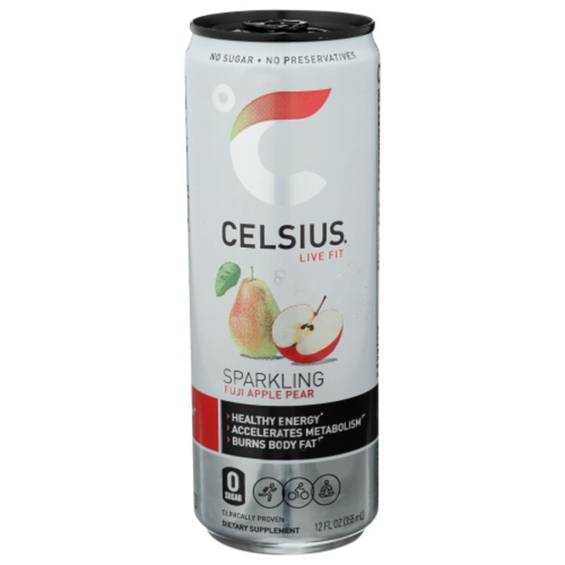 Celsius Fuji Apple Pear Sparkling Energy Drink 12 fl oz