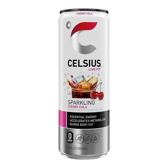 Celsius Sparkling Cherry Cola - 12 oz- Pack of 2