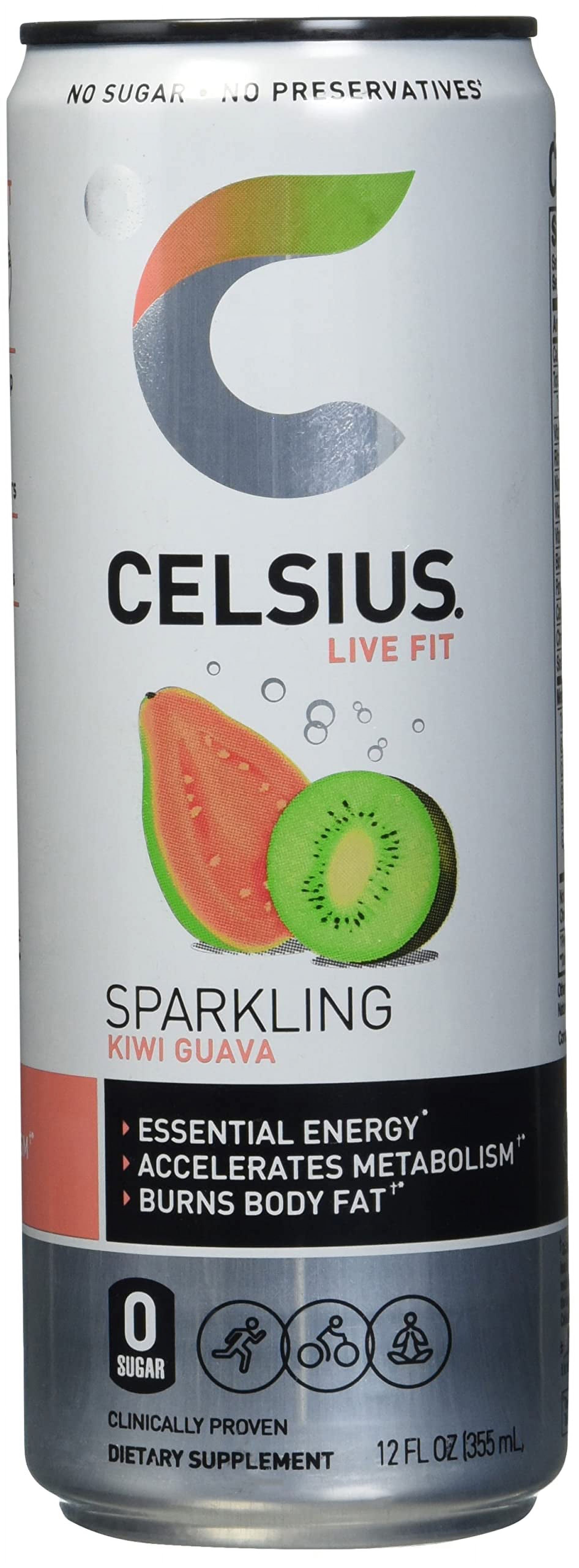 Celsius Sparkling Drink, Kiwi Guava, 12 Fl Oz