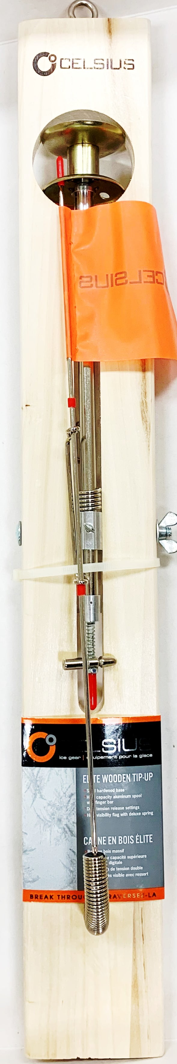 Celsius WDLX5 Wooden TipUp Deluxe Ice Fishing Tip Up