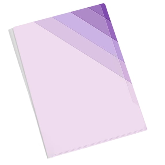 Celsvanis 6 Pocket File Folder Gradient Transparent Document Organizer for Office Business Document Storage A4 Size 12"x9" Purple