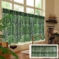 thumbnail image 1 of Celsvanis Cafe Printed Short Kitchen Curtain, Translucent Light Filtering Retro Window Drape Spring Summer Decor for Household Kitchen Indoor Coffee Shop 24"x39", 1 of 9
