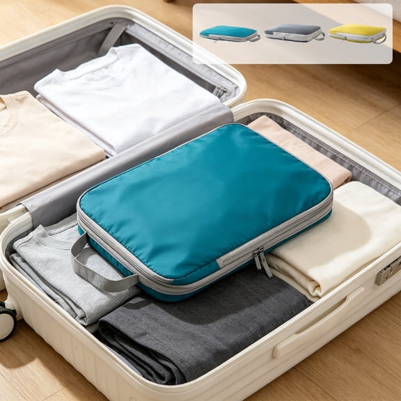 Celsvanis Compressible Travel Storage Bag Large Capacity Clothing Luggage Sorting Space Saving Foldable Suitcase Organizer for Travel Packing Closet Storage