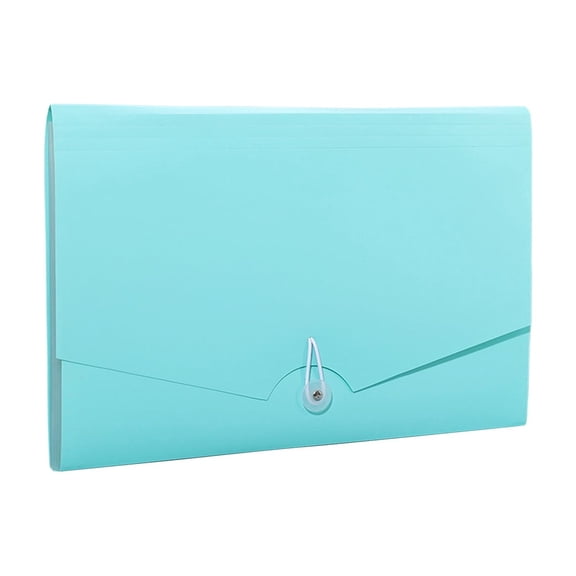 Celsvanis Expanding Folder 13 Pockets Document Organizer Portable File Storage for Office Desk Workspace Home Business Paperwork Management 13"x9" Mint Green