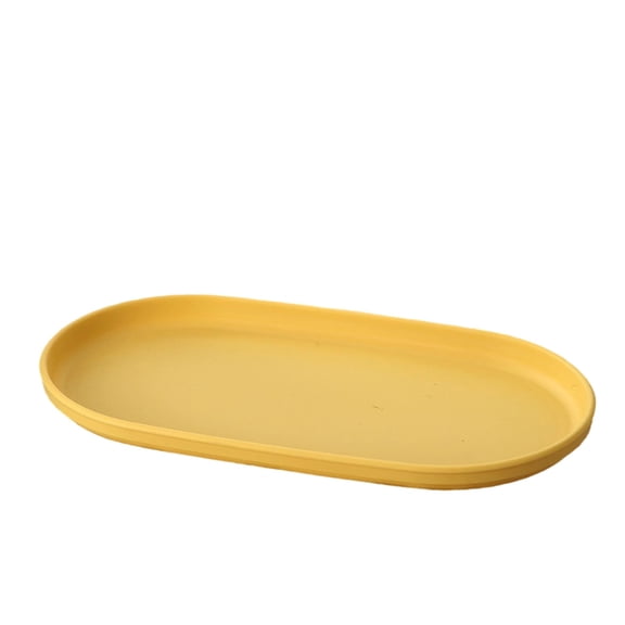 Celsvanis Serving Platter Plastic Reusable Tray for Pasta Seafood Steak Home Kitchen Dining Food Display Tray for Family Dinner Party Gathering