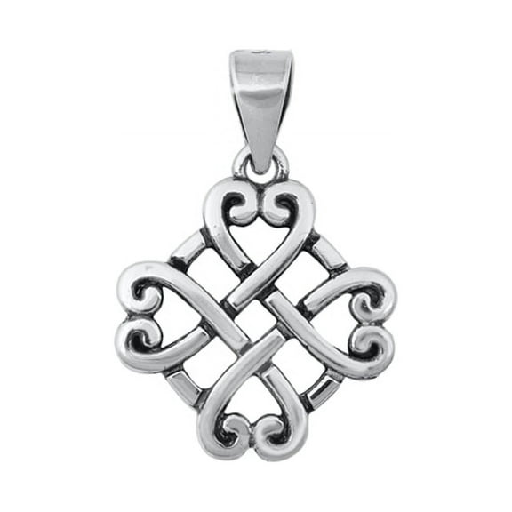 Celtic 925 Sterling Pendant With Jewelry Gift Box