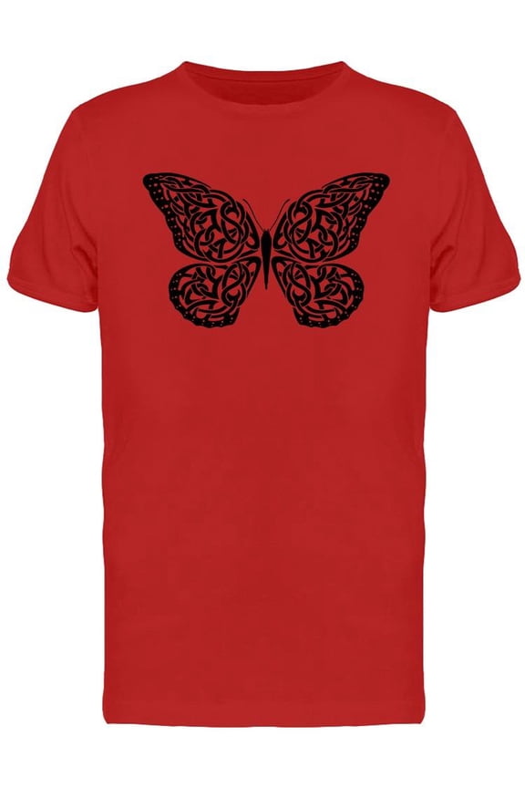 Celtic Butterfly Design T-Shirt Men -Image by Shutterstock, Male Small