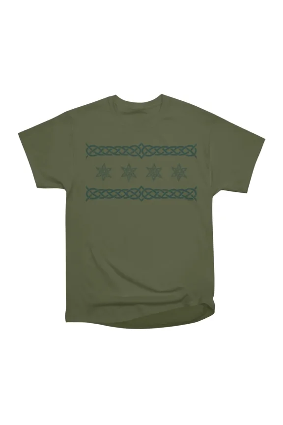 Celtic Chicago Flag T-Shirt Tee Gift For Him Merch For Her Apparel For Friend