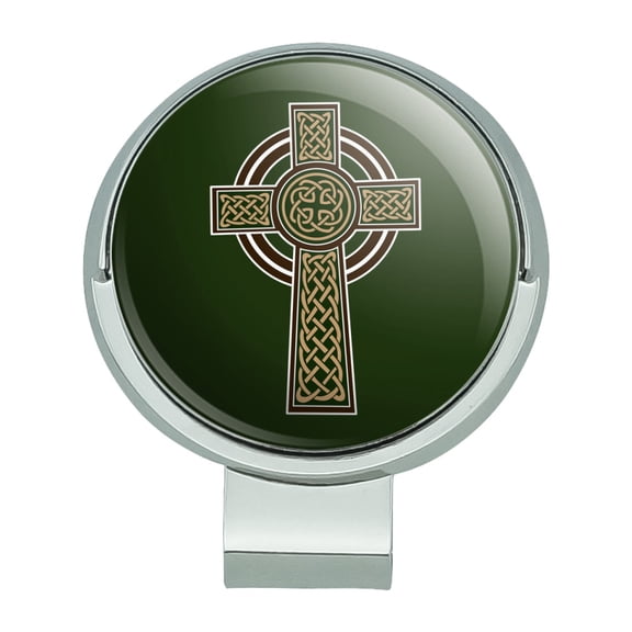 Celtic Christian Cross Irish Ireland Golf Hat Clip With Magnetic Ball Marker