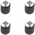 thumbnail image 1 of Celtic Christian Cross Irish Ireland Scotland Scottish Green White Tire Rim Wheel Aluminum Valve Stem Caps, Multiple Colors, 1 of 1