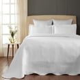 thumbnail image 1 of Celtic Circles 100% Cotton Jacquard MatelassÃÂ© Scalloped Bedspread Set White / Full, 1 of 1