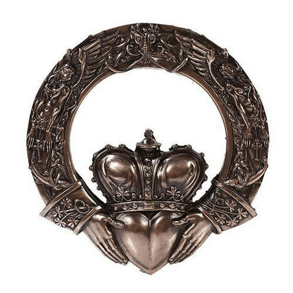 Celtic Claddagh Plaque Home Decor Statue Made of Polyresin