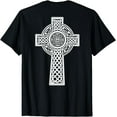 thumbnail image 1 of Celtic Cross Christian Trinity Knot Triquetra - Art on Back T-Shirt, 1 of 4