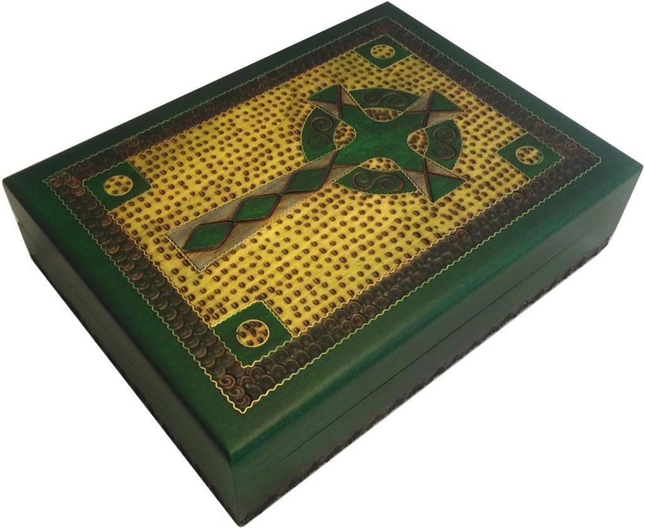 Celtic Cross Irish Box Handmade Wooden Box with Cross Celtic Irish