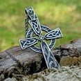 thumbnail image 1 of Celtic Cross Necklace Large Irish Pendant Stainless Steel Amulet Knot, 1 of 5