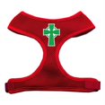 thumbnail image 1 of Celtic Cross Screen Print Soft Mesh Harness Red Extra Large, 1 of 1