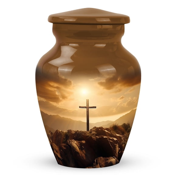 Celtic Cross Urn - Memorial Urns And Keepsakes For Ashes - Urns For Adult Male Small - Memorial Keepsakes For Ashes - Cremation Urns For Adult Ashes Women - Urns For Dad (Size - 3Inch, 1Pcs)