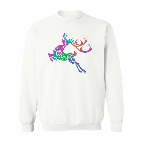 Celtic Deer Stag Sweatshirt Women -SPIdeals Designs, Female Small
