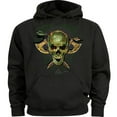 thumbnail image 1 of Celtic Design Cross Viking Skull Hoodie Sweatshirt Clothing Accessories Gifts Mens, 1 of 5