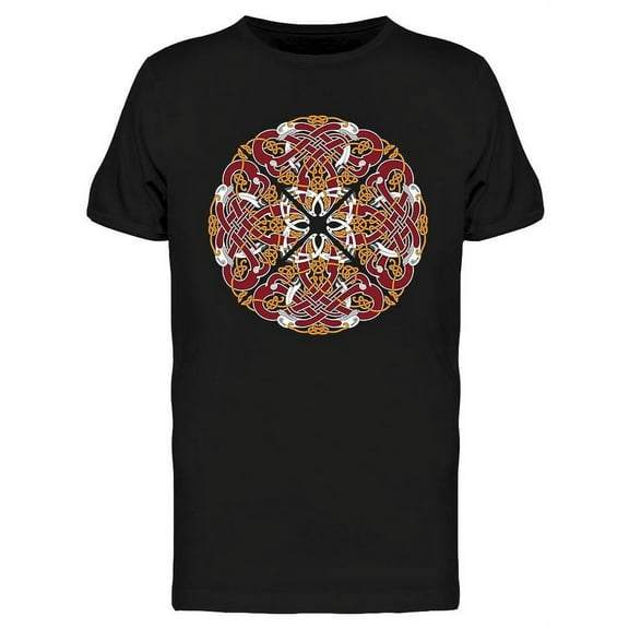 Celtic Design With Birds T-Shirt Men -Image by Shutterstock, Male XX-Large