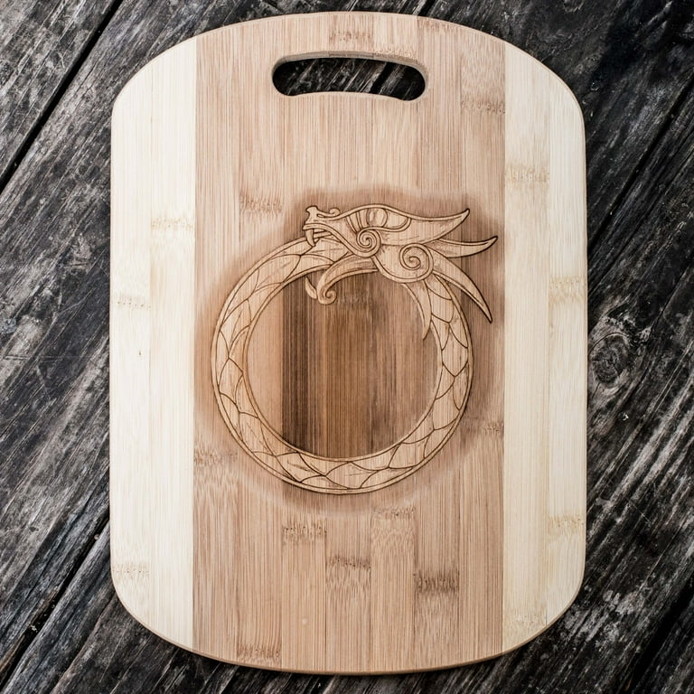 Celtic Dragon - Cutting Board 14''x9.5''x.5'' Bamboo Celtic Dragon - Cutting Board 14''x9.5''x.5'' Bamboo