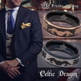 thumbnail image 1 of Celtic Dragon Tungsten Carbide Ring, 1 of 9