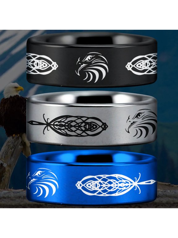 Celtic Eagle Tungsten Carbide Ring