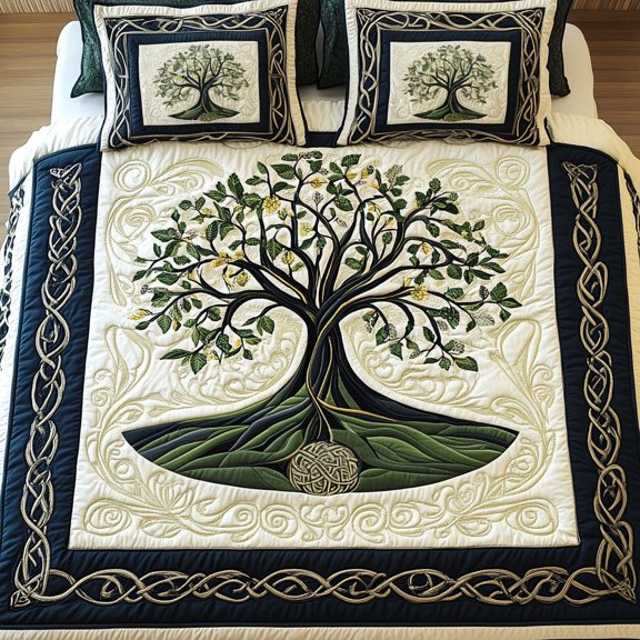 Celtic Essence 3-Piece Quilted Bedding Set