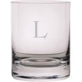 thumbnail image 1 of Celtic Etched Monogram 11oz StolzleNew York Crystal Rocks Glass Letter L, 1 of 1