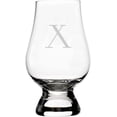 thumbnail image 1 of Celtic Etched Monogram Glencairn Crystal Whisky Glass Letter X, 1 of 2