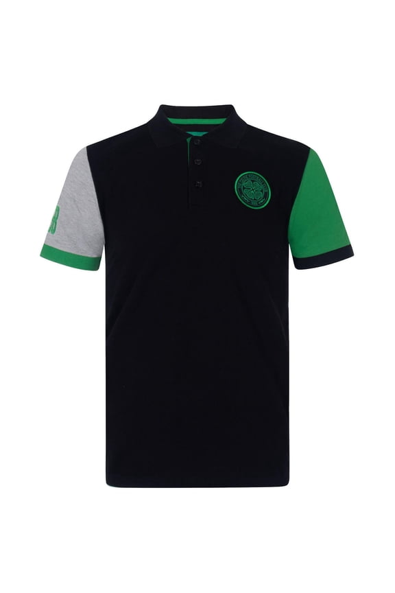 Boys Contrast Sleeves Polo Shirt