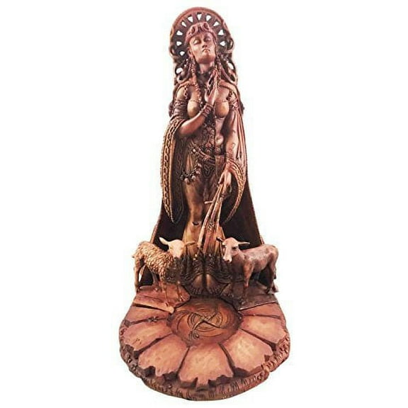 Celtic Goddess of Poetry Livestock Medicine Spring Bridget Brigid Figurine Decor