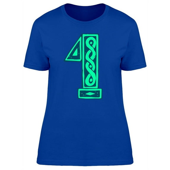 Celtic Green Number 1 T-Shirt Women -Image by Shutterstock, Female XX-Large