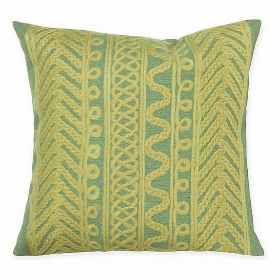 Liora Manne Visions II Celtic Grove Indoor/Outdoor Pillow Sage 20 Inches Square