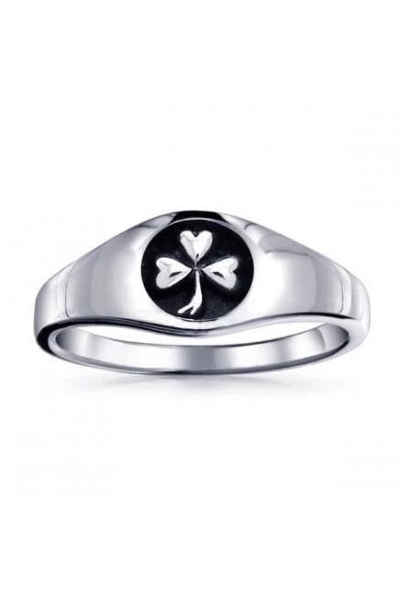 Celtic Heritage Irish Shamrock 925 Sterling Silver Ring Jewelry Lucky Clover