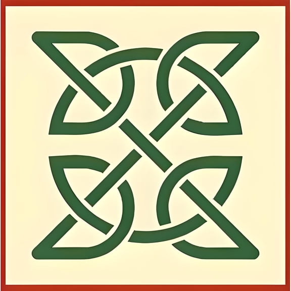 Celtic Knot 2 Stencil for painting, Reusable Mylar DIY Art & Craft template, Viking Symbols, Irish Welsh Knotwork - The Artful Stencil