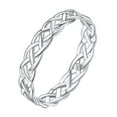 thumbnail image 1 of Silvora Vintage 925 Sterling SIlver Rings for Women Celtic Knot Eternity Band Ring Birthday Christmas Valentines Jewelry Gift, Size 8, 1 of 7