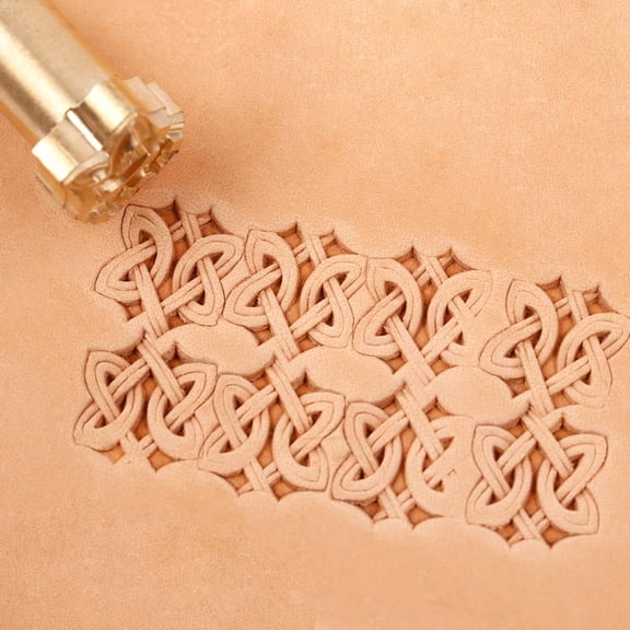 Celtic Knot Border Leatherworking Stamp, Brass Imprint Tool for Custom Straps, Handbags and DIY Projects