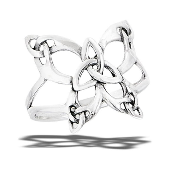 Celtic Knot Butterfly Ring .925 Sterling Silver Band Jewelry Female Male Unisex Size 9