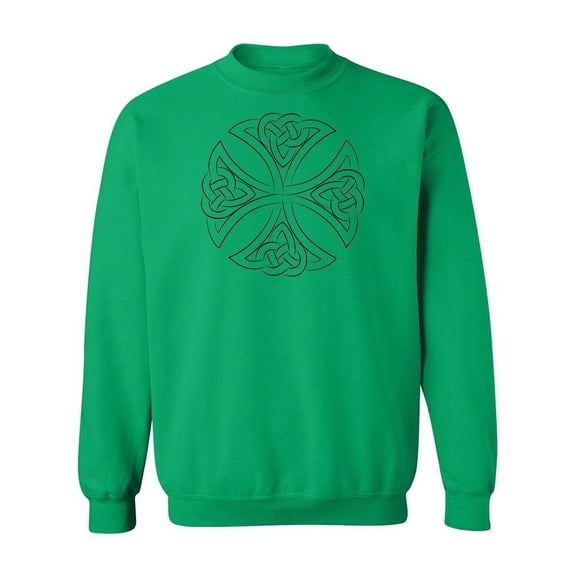 Celtic Knot Cross Design  Sweatshirt Women -Image by Shutterstock, Female Medium